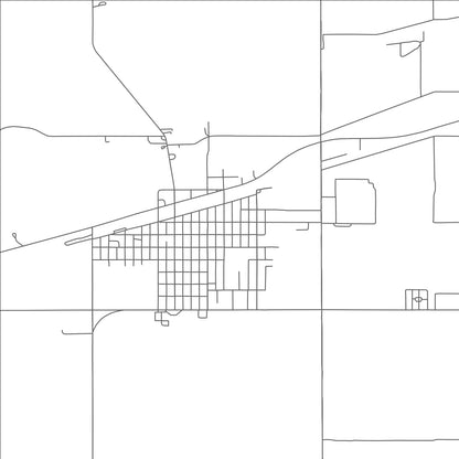 ROAD MAP OF SHELTON, NEBRASKA BY MAPBAKES