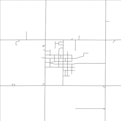 ROAD MAP OF SHICKLEY, NEBRASKA BY MAPBAKES