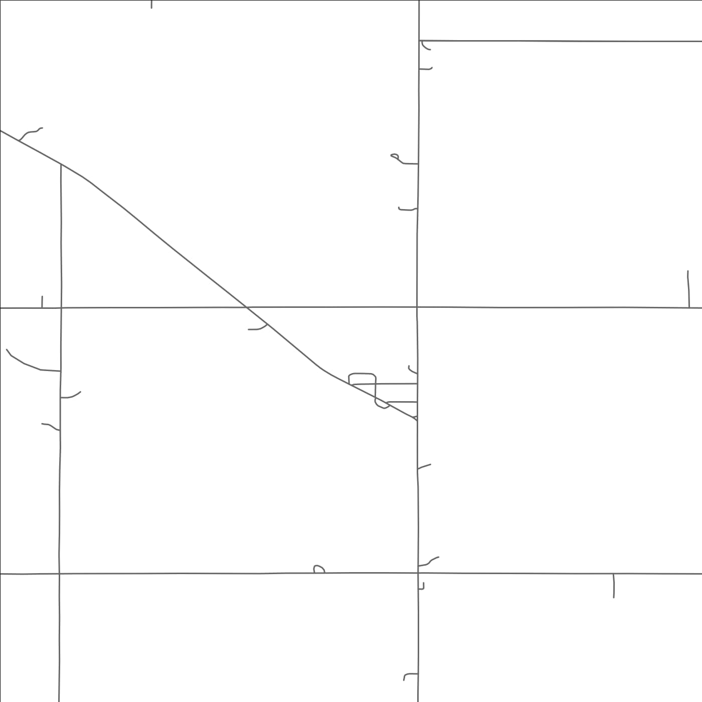 ROAD MAP OF SHOLES, NEBRASKA BY MAPBAKES