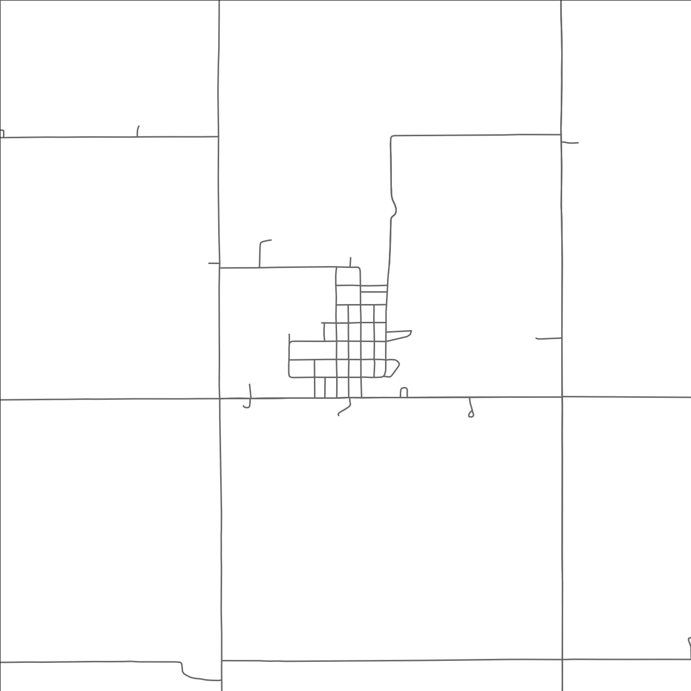 ROAD MAP OF SHUBERT, NEBRASKA BY MAPBAKES