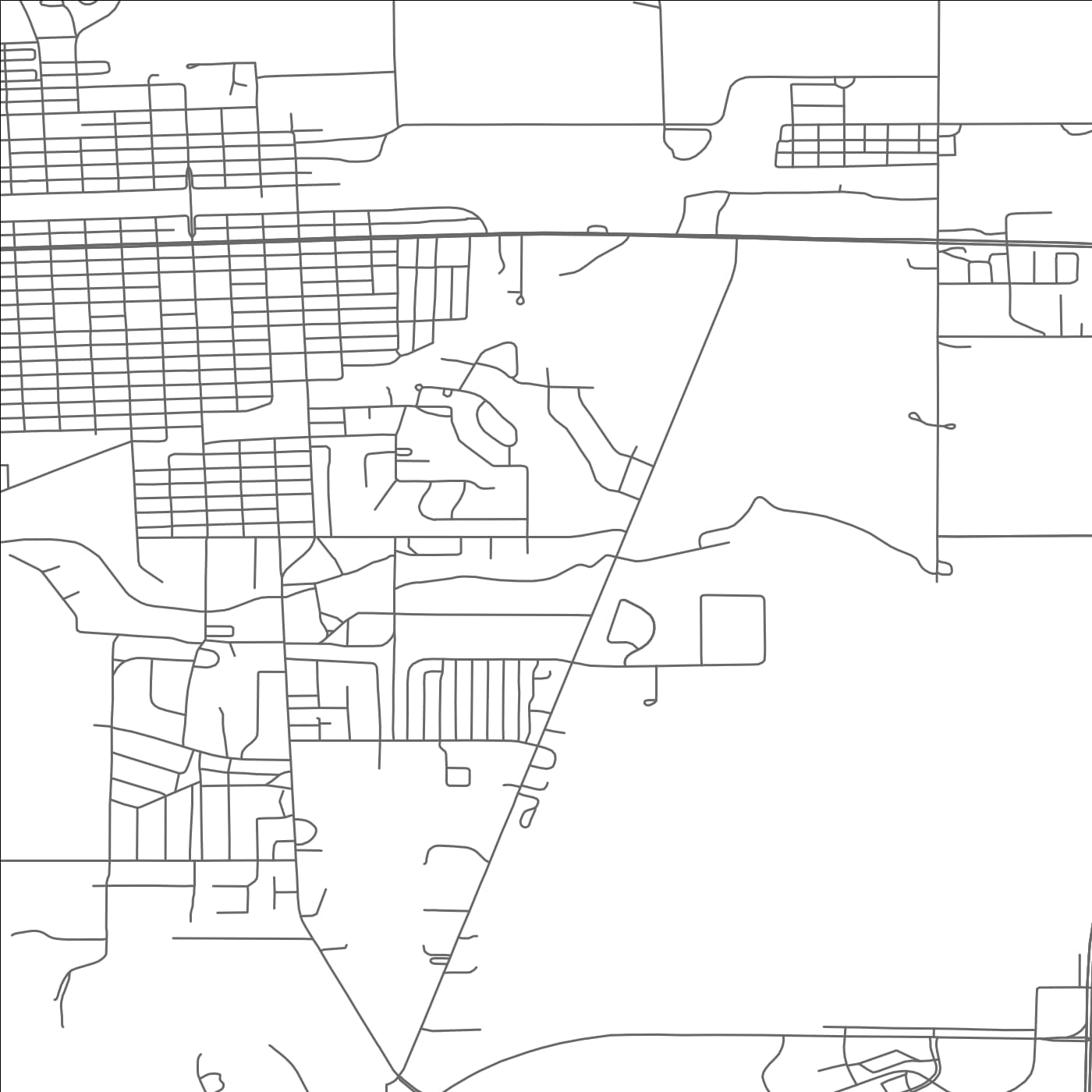 ROAD MAP OF SIDNEY, NEBRASKA BY MAPBAKES