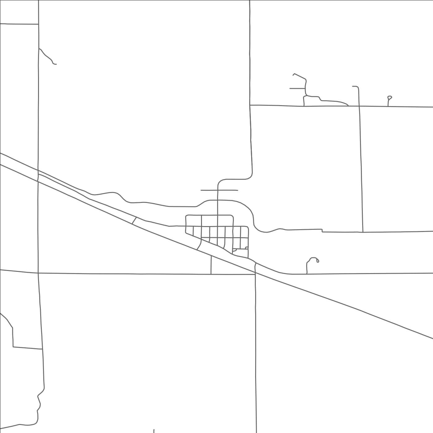 ROAD MAP OF SMITHFIELD, NEBRASKA BY MAPBAKES