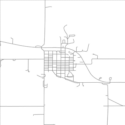 ROAD MAP OF SPALDING, NEBRASKA BY MAPBAKES