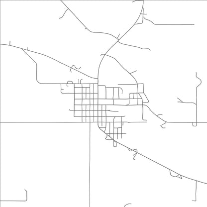 ROAD MAP OF SPENCER, NEBRASKA BY MAPBAKES