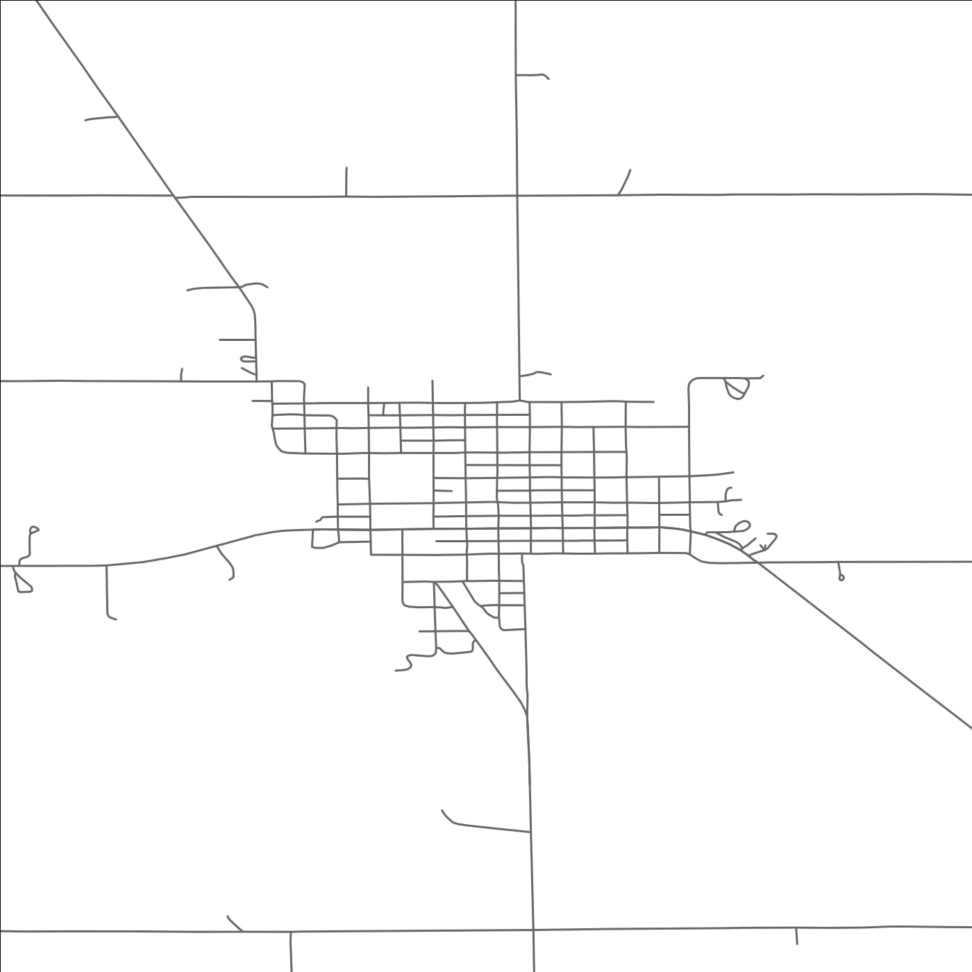 ROAD MAP OF ST. EDWARD, NEBRASKA BY MAPBAKES