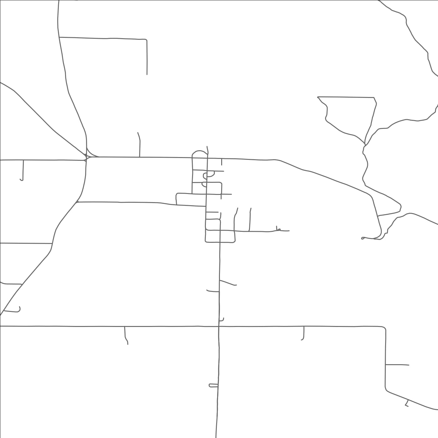 ROAD MAP OF ST. HELENA, NEBRASKA BY MAPBAKES