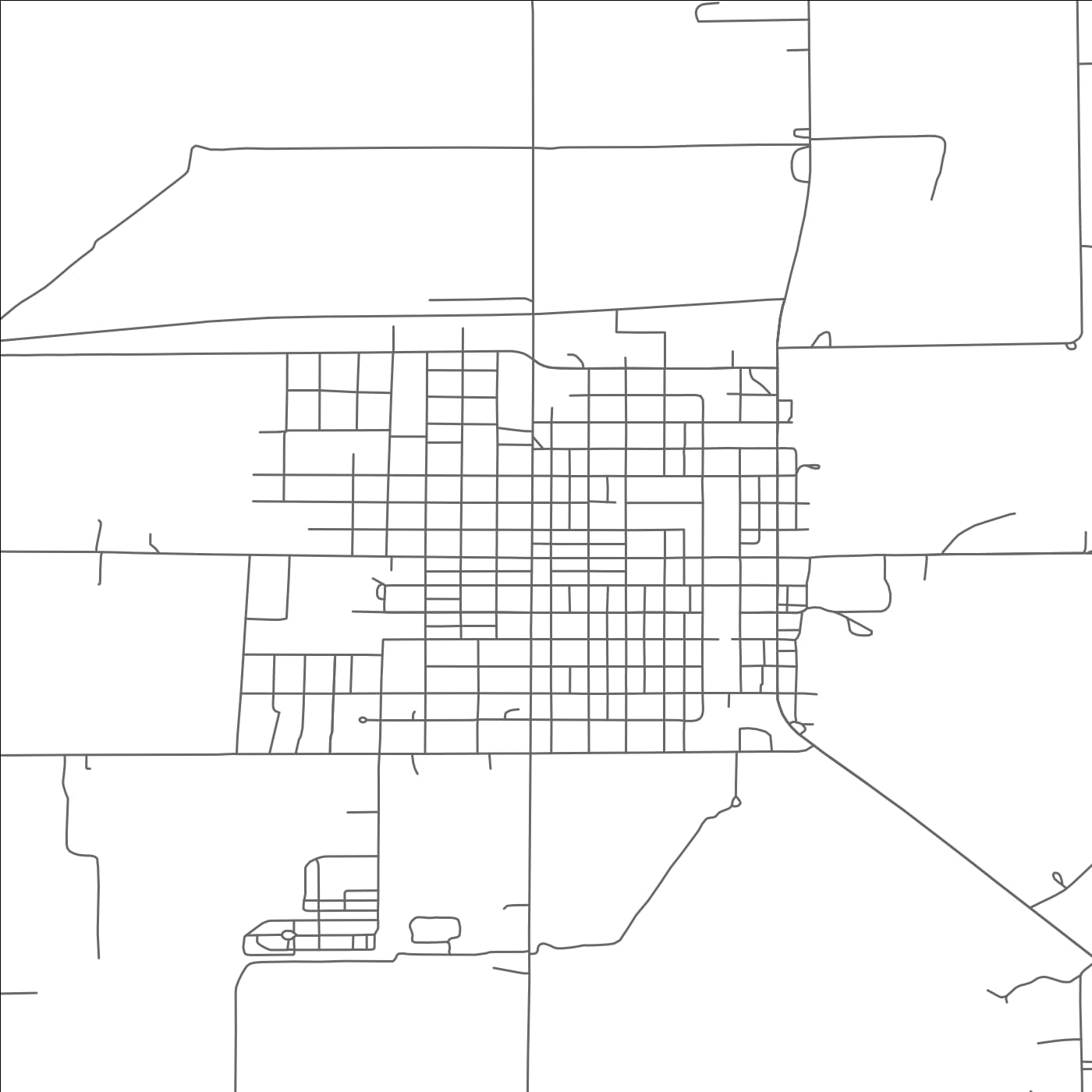 ROAD MAP OF ST. PAUL, NEBRASKA BY MAPBAKES