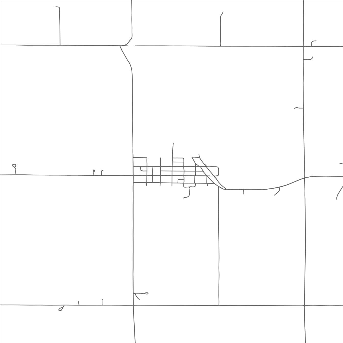 ROAD MAP OF STAPLEHURST, NEBRASKA BY MAPBAKES