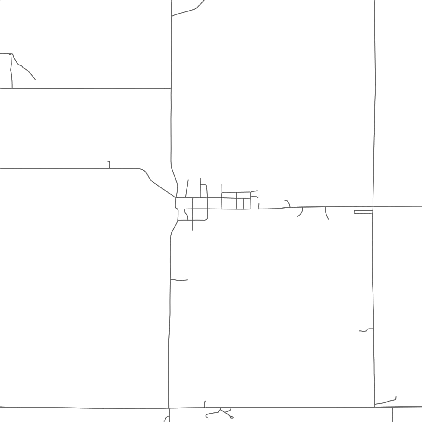 ROAD MAP OF STEINAUER, NEBRASKA BY MAPBAKES