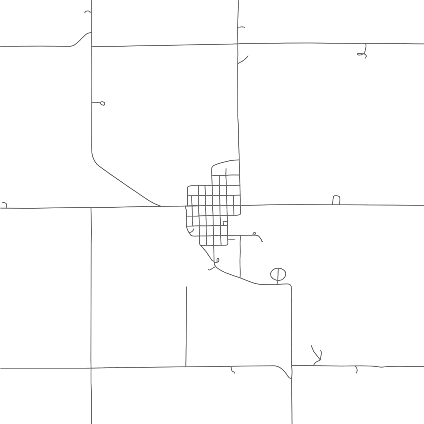 ROAD MAP OF STELLA, NEBRASKA BY MAPBAKES