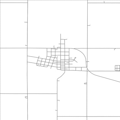 ROAD MAP OF STERLING, NEBRASKA BY MAPBAKES