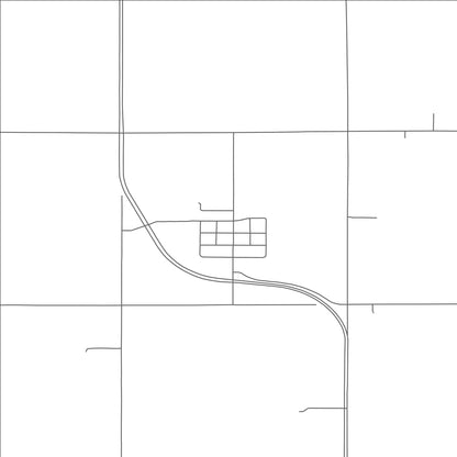 ROAD MAP OF STRANG, NEBRASKA BY MAPBAKES