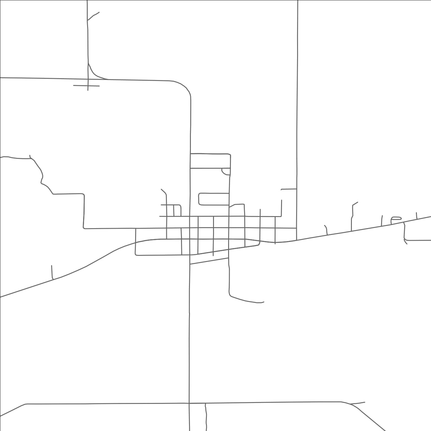 ROAD MAP OF STRATTON, NEBRASKA BY MAPBAKES