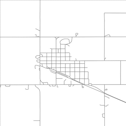 ROAD MAP OF STUART, NEBRASKA BY MAPBAKES