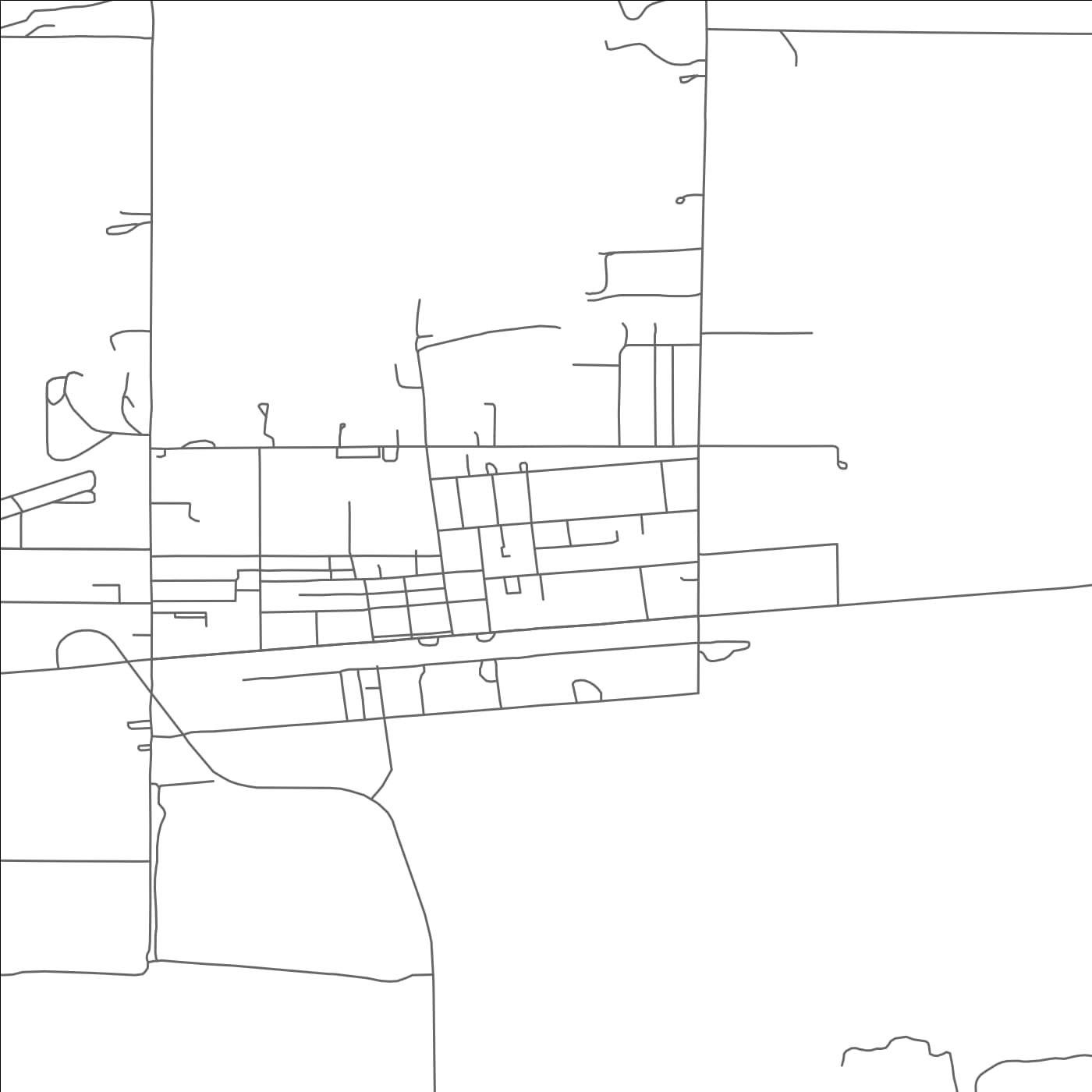 ROAD MAP OF SUTHERLAND, NEBRASKA BY MAPBAKES