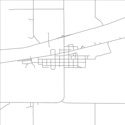 ROAD MAP OF TRENTON, NEBRASKA BY MAPBAKES