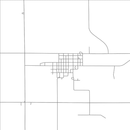 ROAD MAP OF ULYSSES, NEBRASKA BY MAPBAKES