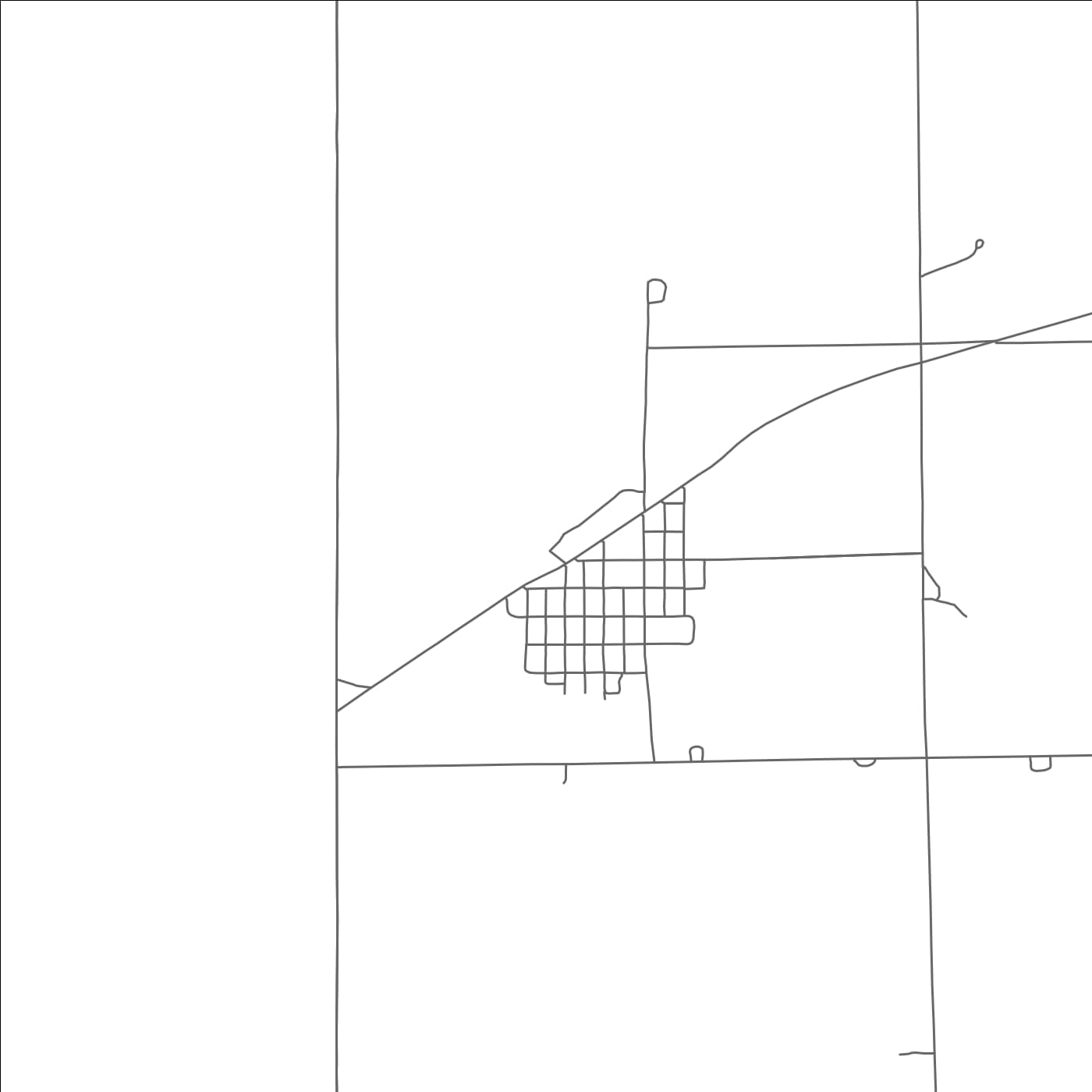 ROAD MAP OF VENANGO, NEBRASKA BY MAPBAKES