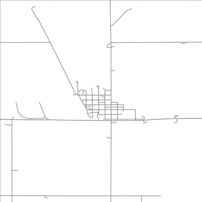 ROAD MAP OF VERDON, NEBRASKA BY MAPBAKES