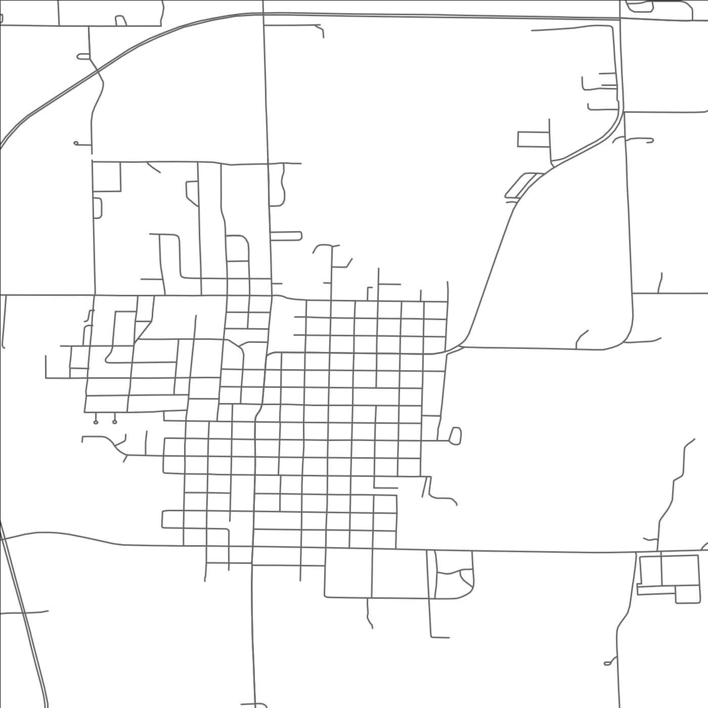 ROAD MAP OF WAHOO, NEBRASKA BY MAPBAKES