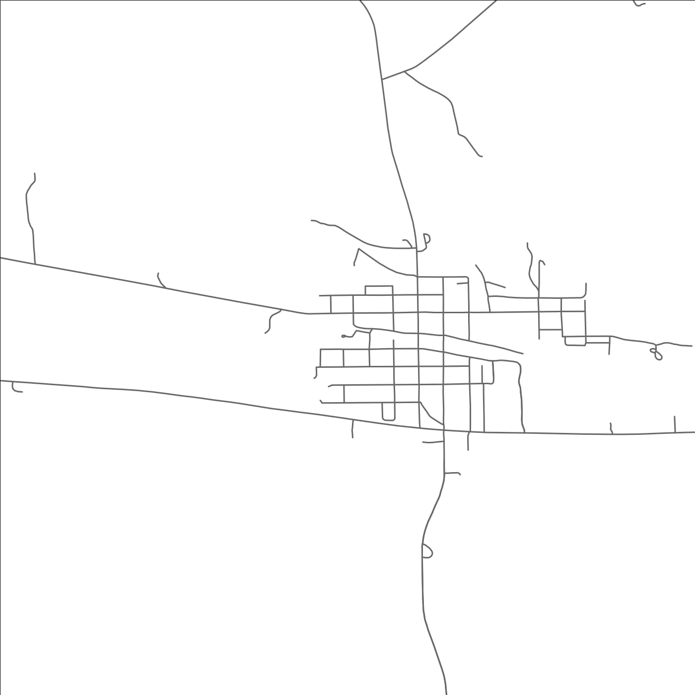 ROAD MAP OF WAUNETA, NEBRASKA BY MAPBAKES