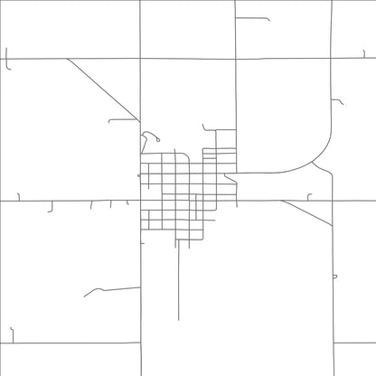 ROAD MAP OF WAUSA, NEBRASKA BY MAPBAKES