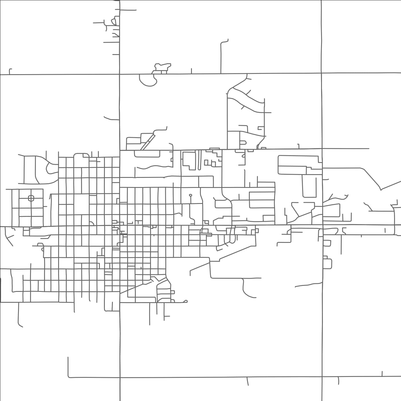 ROAD MAP OF WAYNE, NEBRASKA BY MAPBAKES