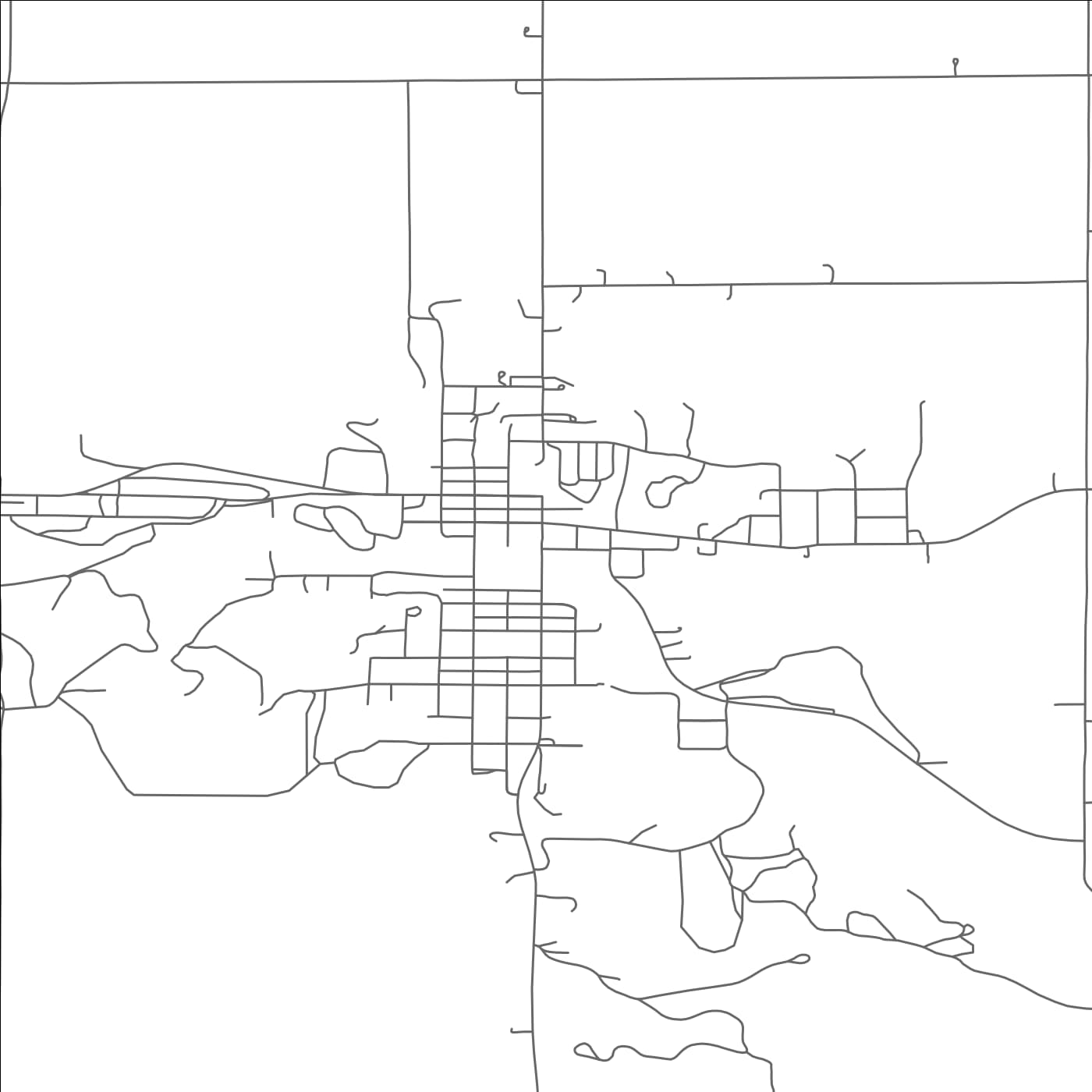 ROAD MAP OF WEEPING WATER, NEBRASKA BY MAPBAKES