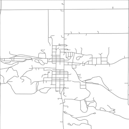 ROAD MAP OF WEEPING WATER, NEBRASKA BY MAPBAKES