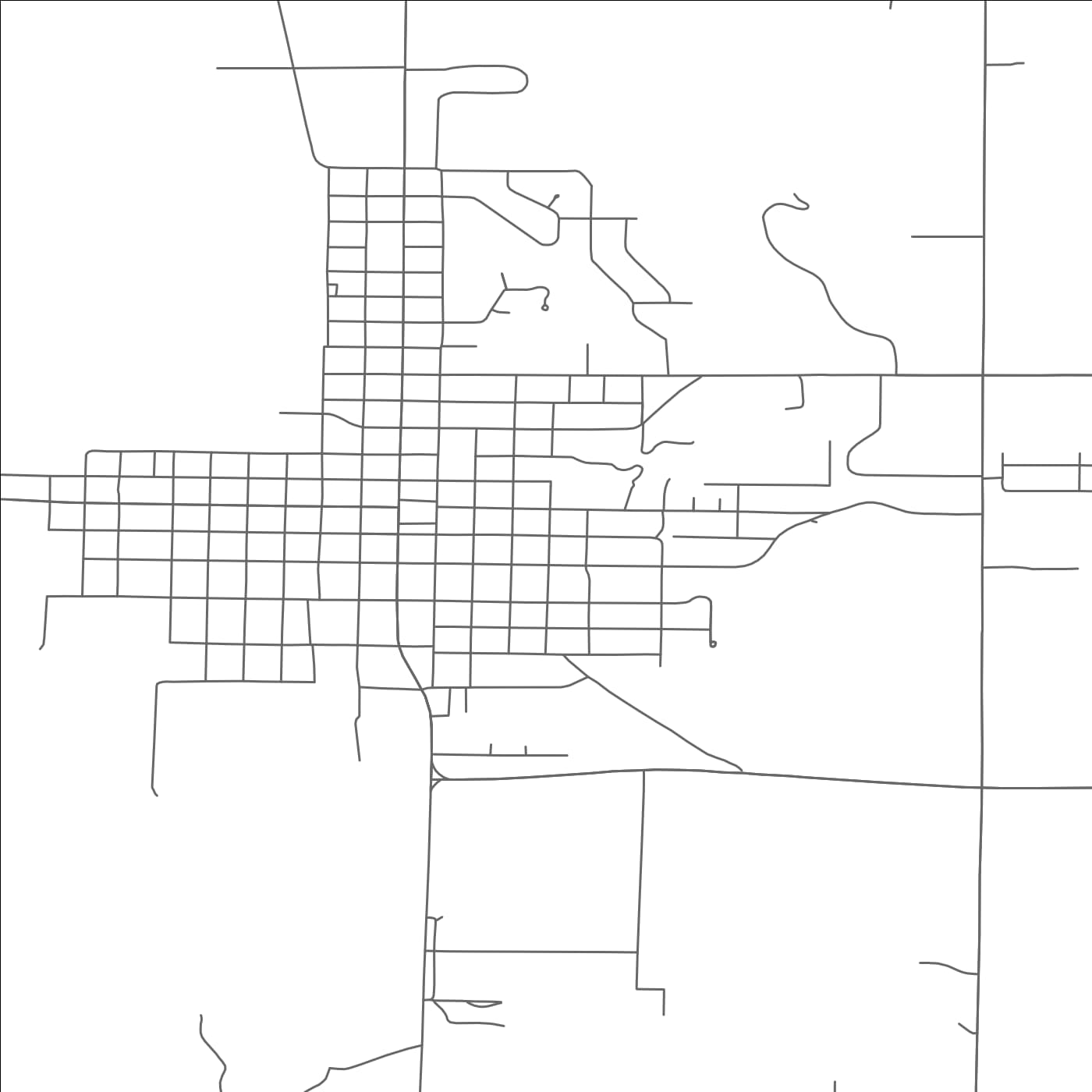 ROAD MAP OF WEST POINT, NEBRASKA BY MAPBAKES