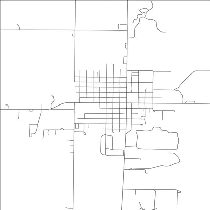 ROAD MAP OF WILBER, NEBRASKA BY MAPBAKES