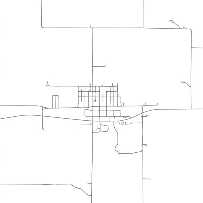 ROAD MAP OF WILSONVILLE, NEBRASKA BY MAPBAKES