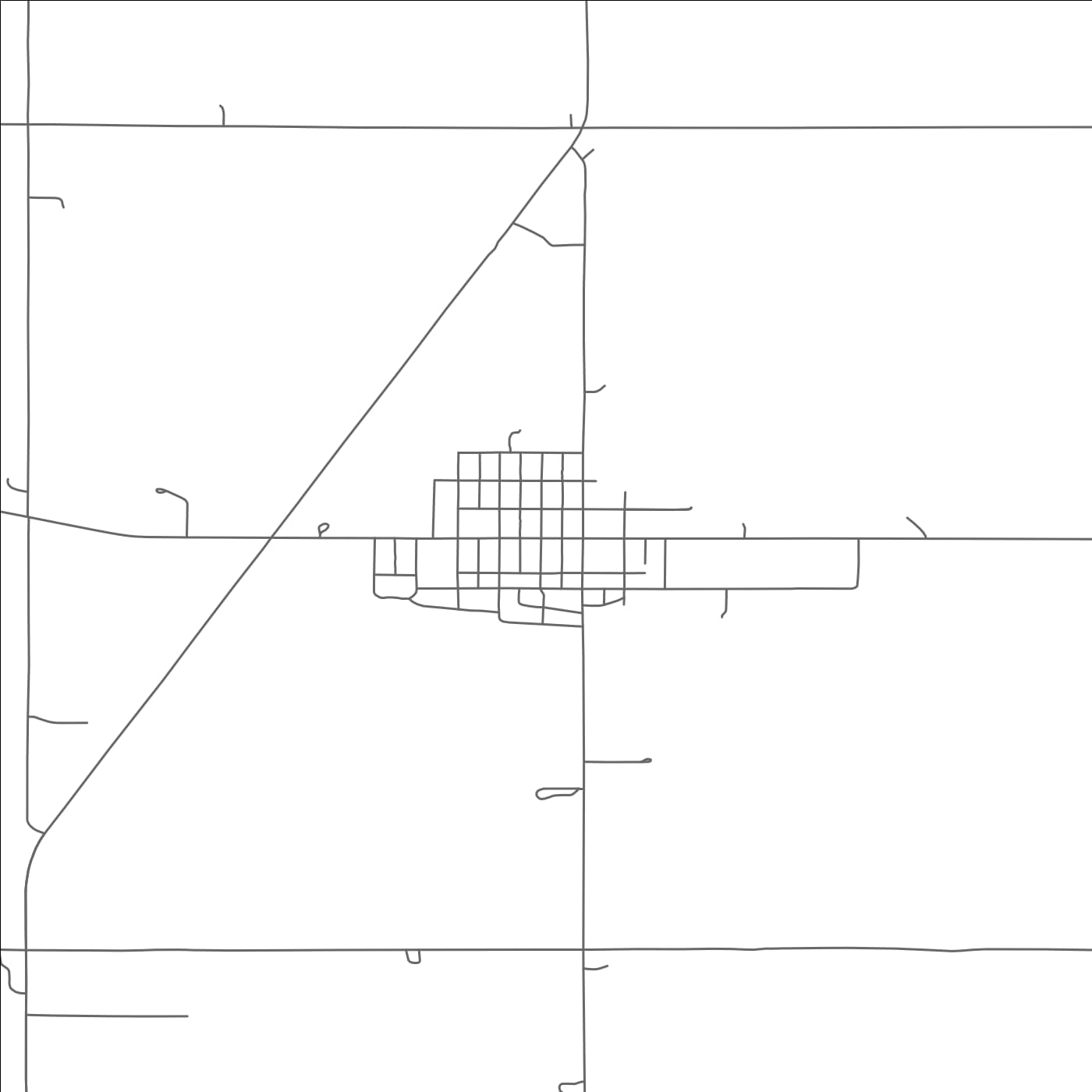 ROAD MAP OF WINSIDE, NEBRASKA BY MAPBAKES