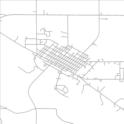 ROAD MAP OF WISNER, NEBRASKA BY MAPBAKES