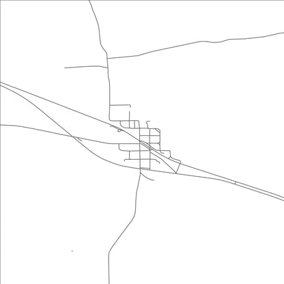 ROAD MAP OF WOOD LAKE, NEBRASKA BY MAPBAKES