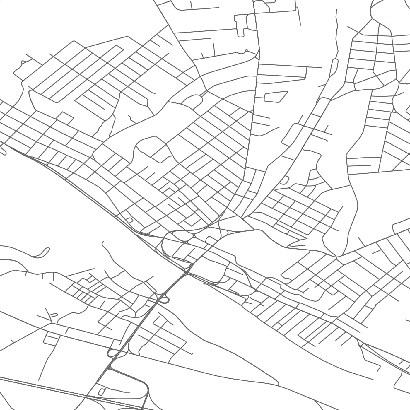 ROAD MAP OF AMSTERDAM, NEW YORK BY MAPBAKES