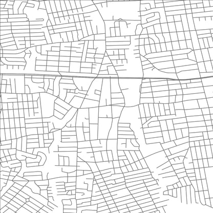 ROAD MAP OF BALDWIN, NEW YORK BY MAPBAKES