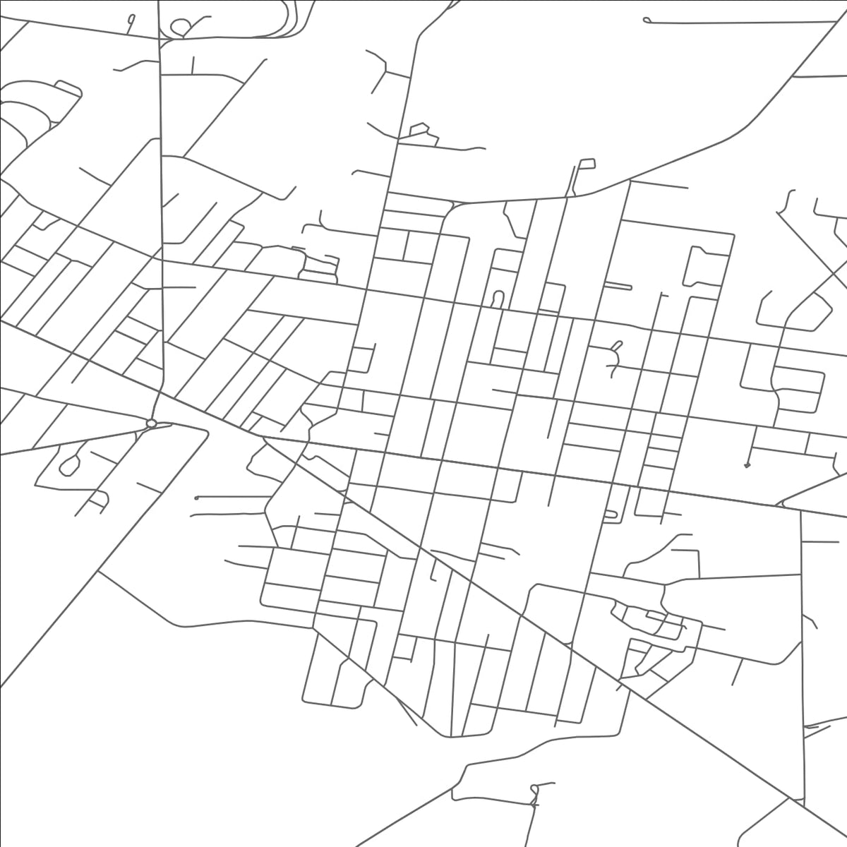ROAD MAP OF BATAVIA, NEW YORK BY MAPBAKES