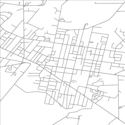 ROAD MAP OF BATAVIA, NEW YORK BY MAPBAKES