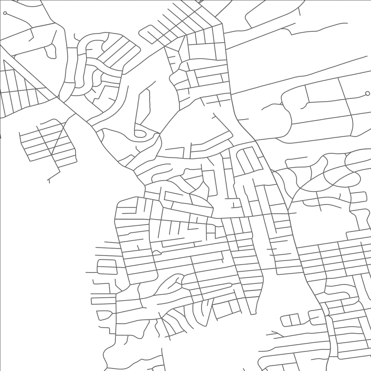 ROAD MAP OF BAXTER ESTATES, NEW YORK BY MAPBAKES
