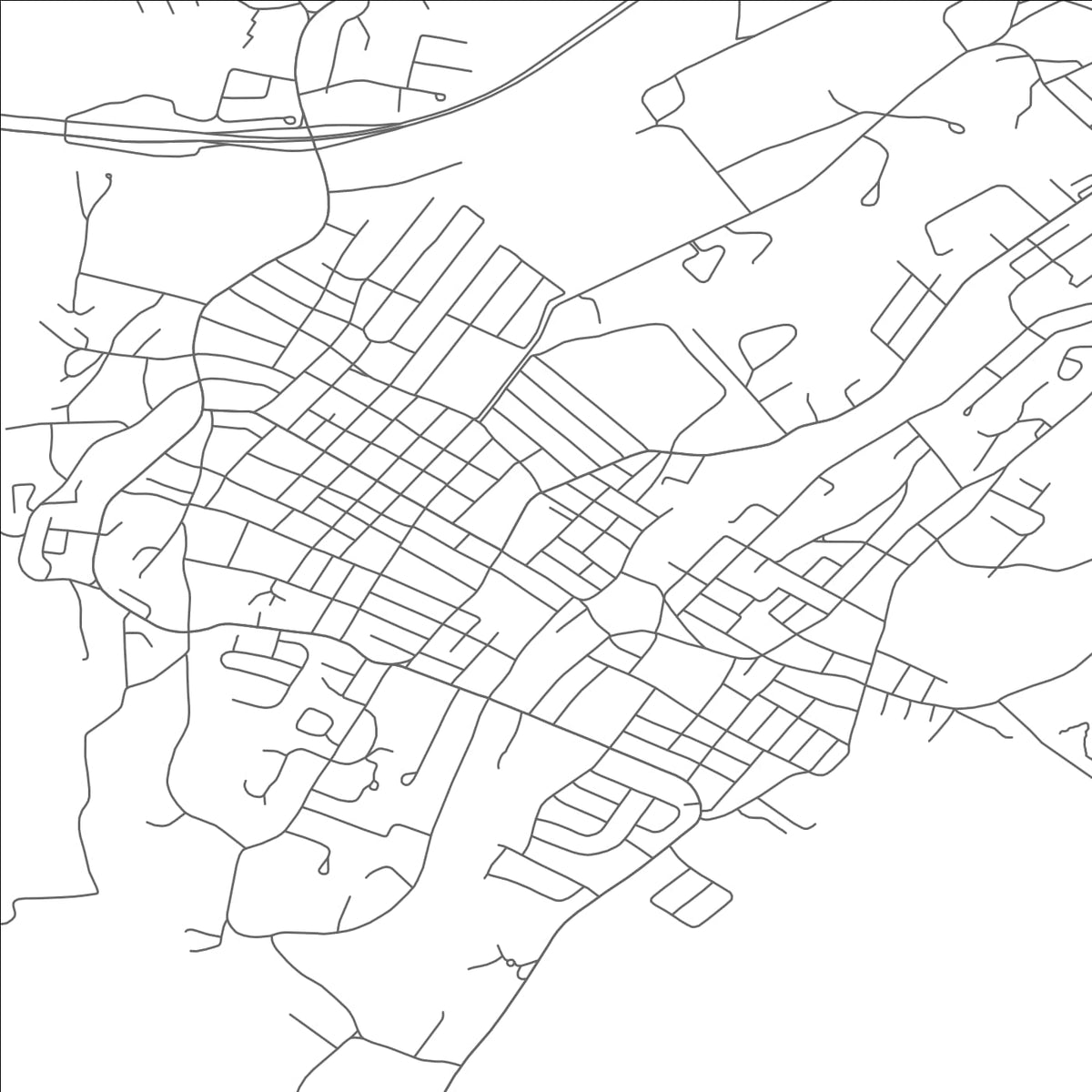ROAD MAP OF BEACON, NEW YORK BY MAPBAKES