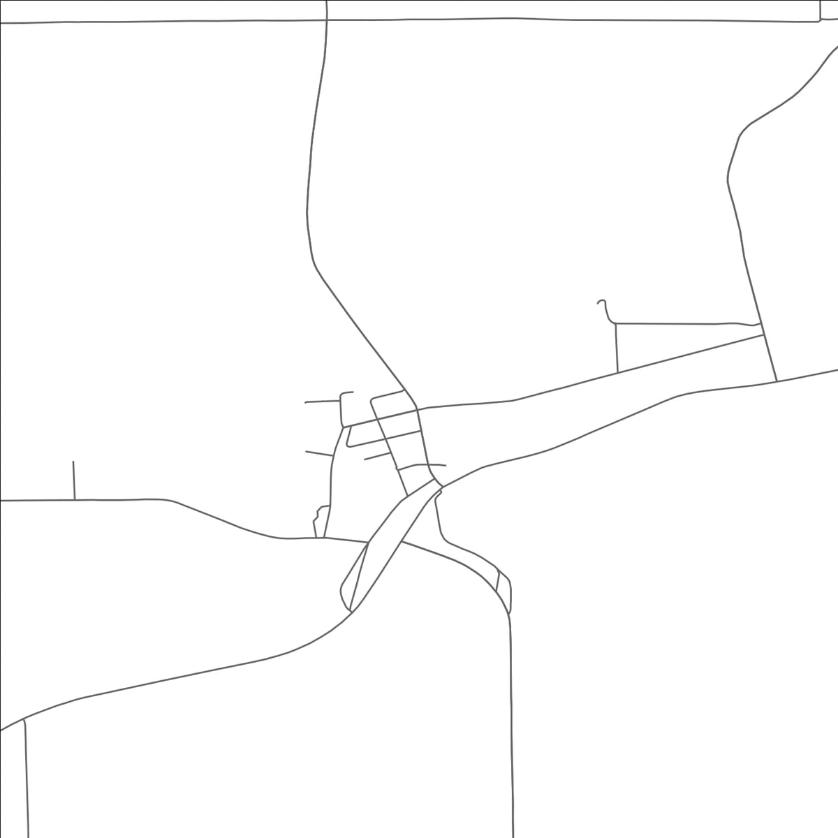 ROAD MAP OF BLISS, NEW YORK BY MAPBAKES