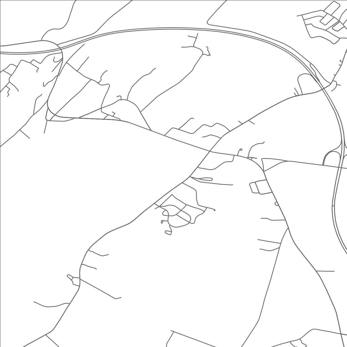 ROAD MAP OF BLOOMINGBURG, NEW YORK BY MAPBAKES