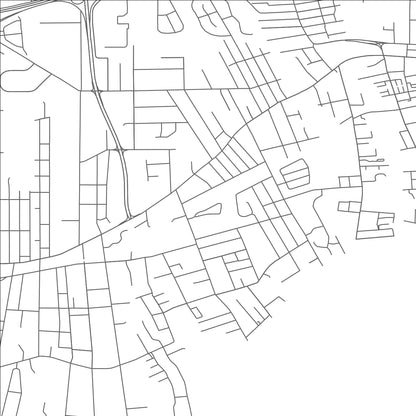 ROAD MAP OF BLUE POINT, NEW YORK BY MAPBAKES