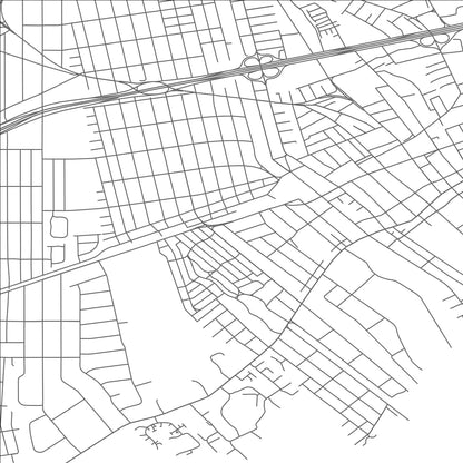 ROAD MAP OF BRIGHTWATERS, NEW YORK BY MAPBAKES