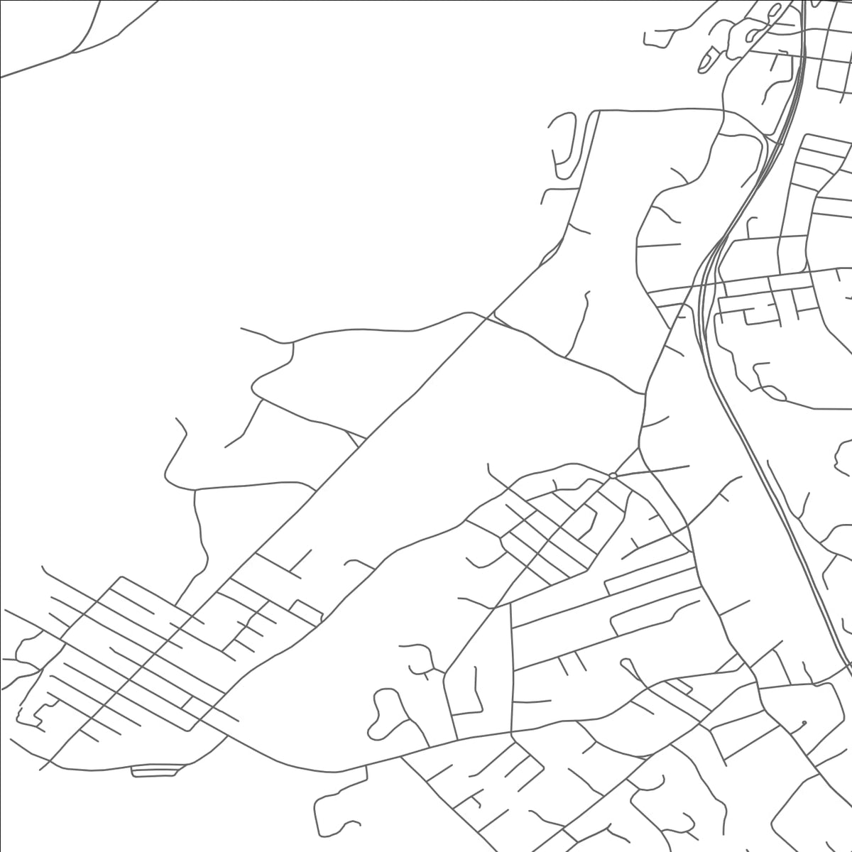 ROAD MAP OF BUCHANAN, NEW YORK BY MAPBAKES