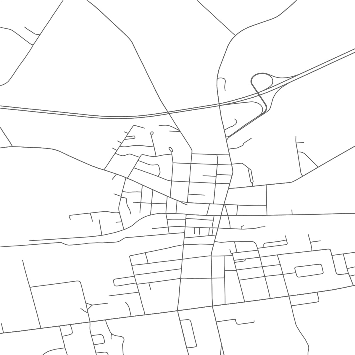 ROAD MAP OF CANASTOTA, NEW YORK BY MAPBAKES