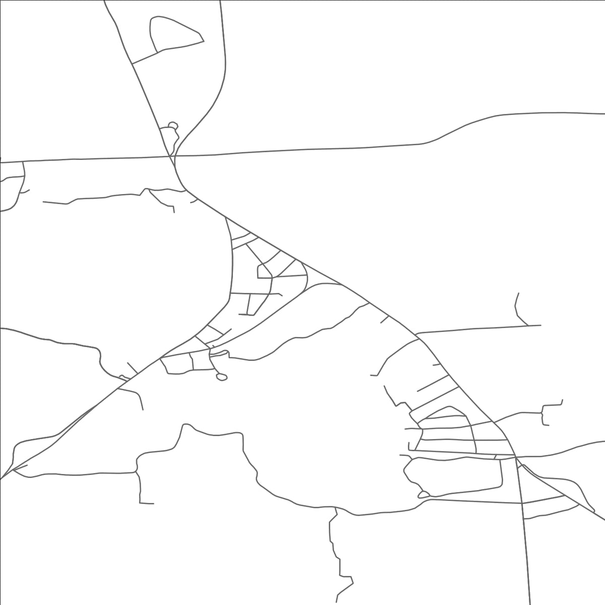 ROAD MAP OF CAROGA LAKE, NEW YORK BY MAPBAKES