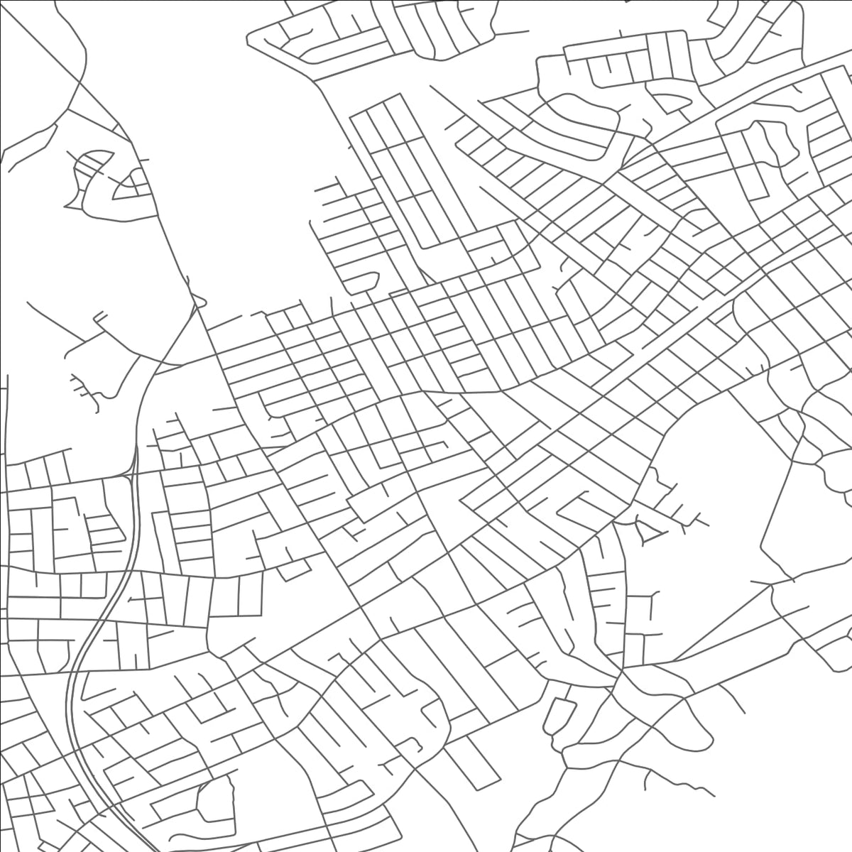 ROAD MAP OF CEDARHURST, NEW YORK BY MAPBAKES