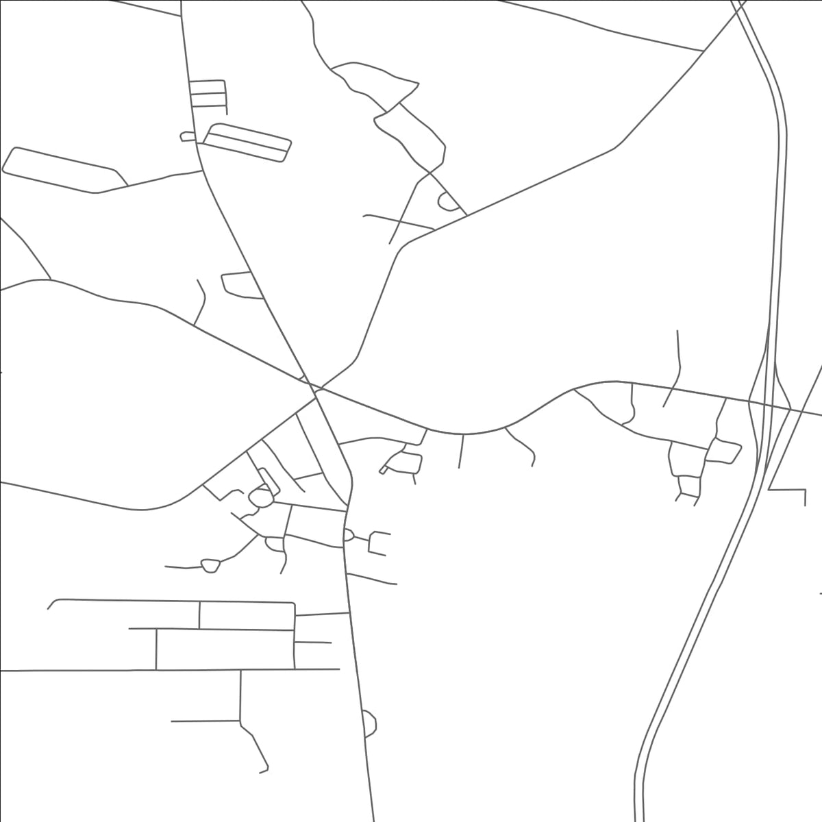 ROAD MAP OF CENTRAL SQUARE, NEW YORK BY MAPBAKES